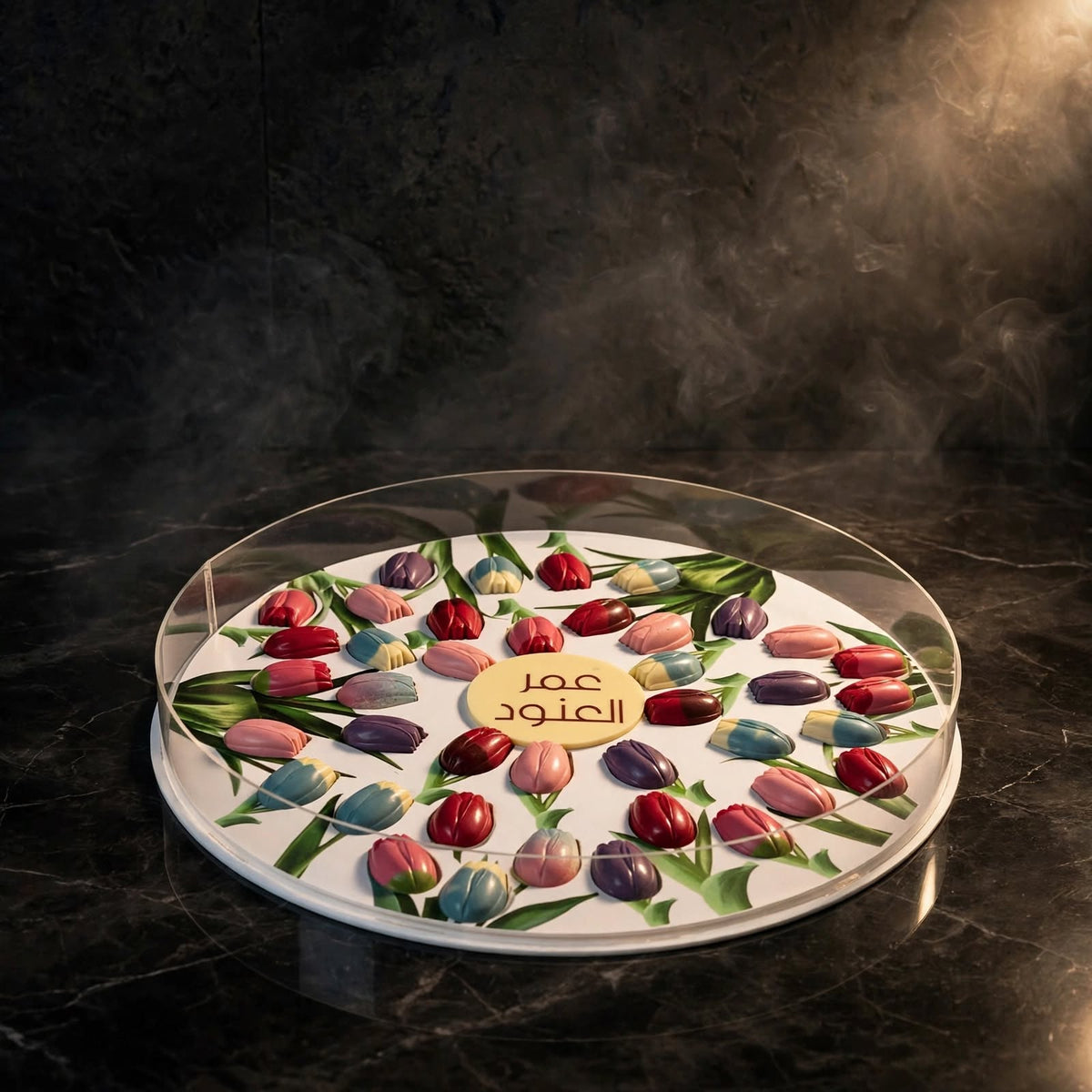 بوكس أكريليك شوكولاتة توليب | Acrylic Box – Tulip Chocolate