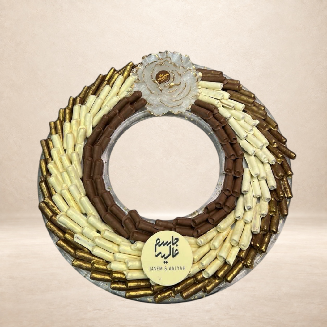 صحن ريزن كبير مع ميني فاين فير | Large Resin Platter with Mini Fine Fair