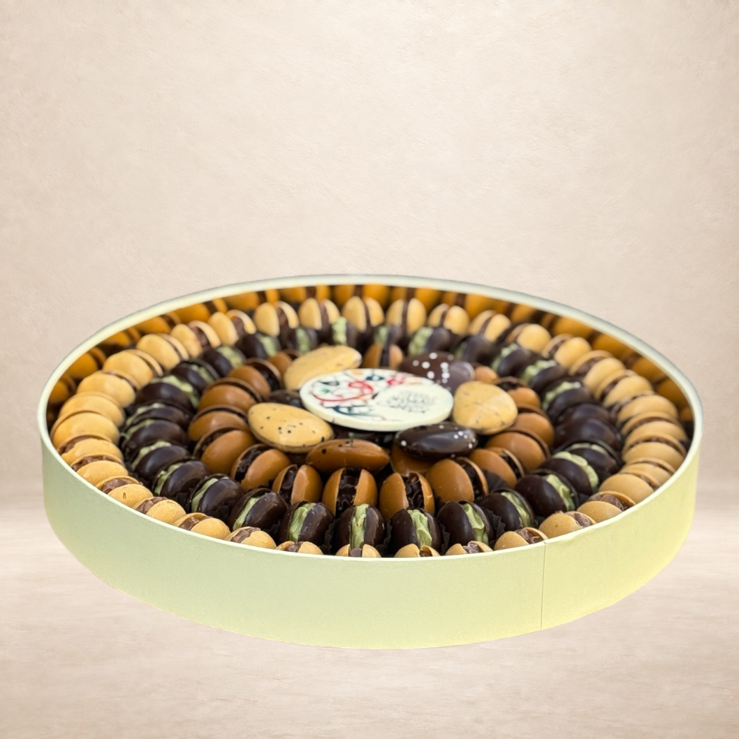 صحن كرتون برجر كبير | Large Burger-Style Cardboard Platter