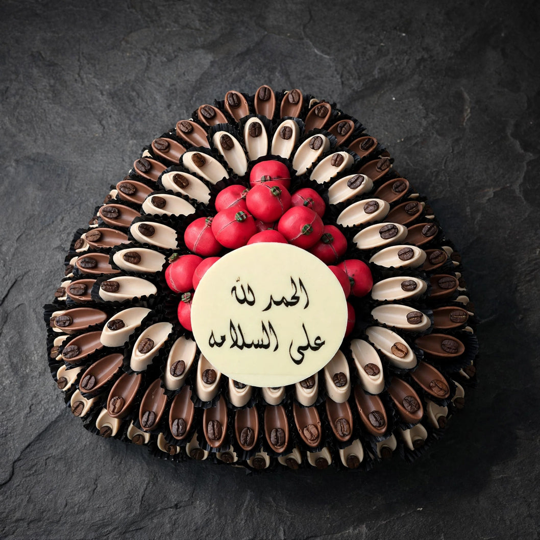 صحن كريستال شوكولاتة | Crystal Chocolate Platter