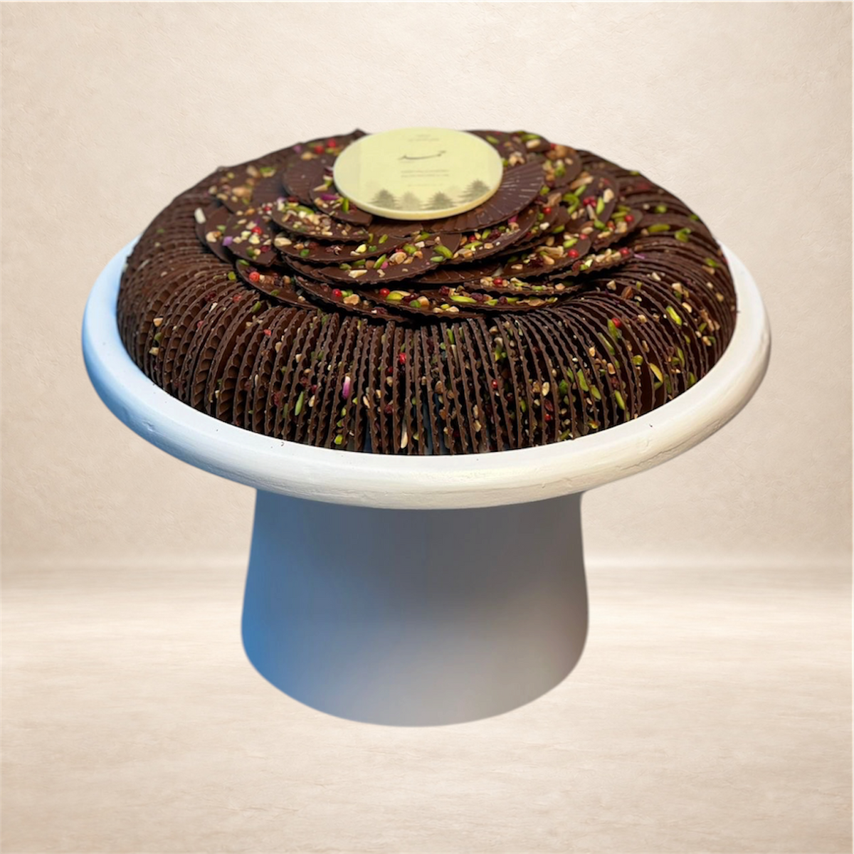ستاند شوكليت مروحة بستاشو | Pistachio Fan Chocolate Stand