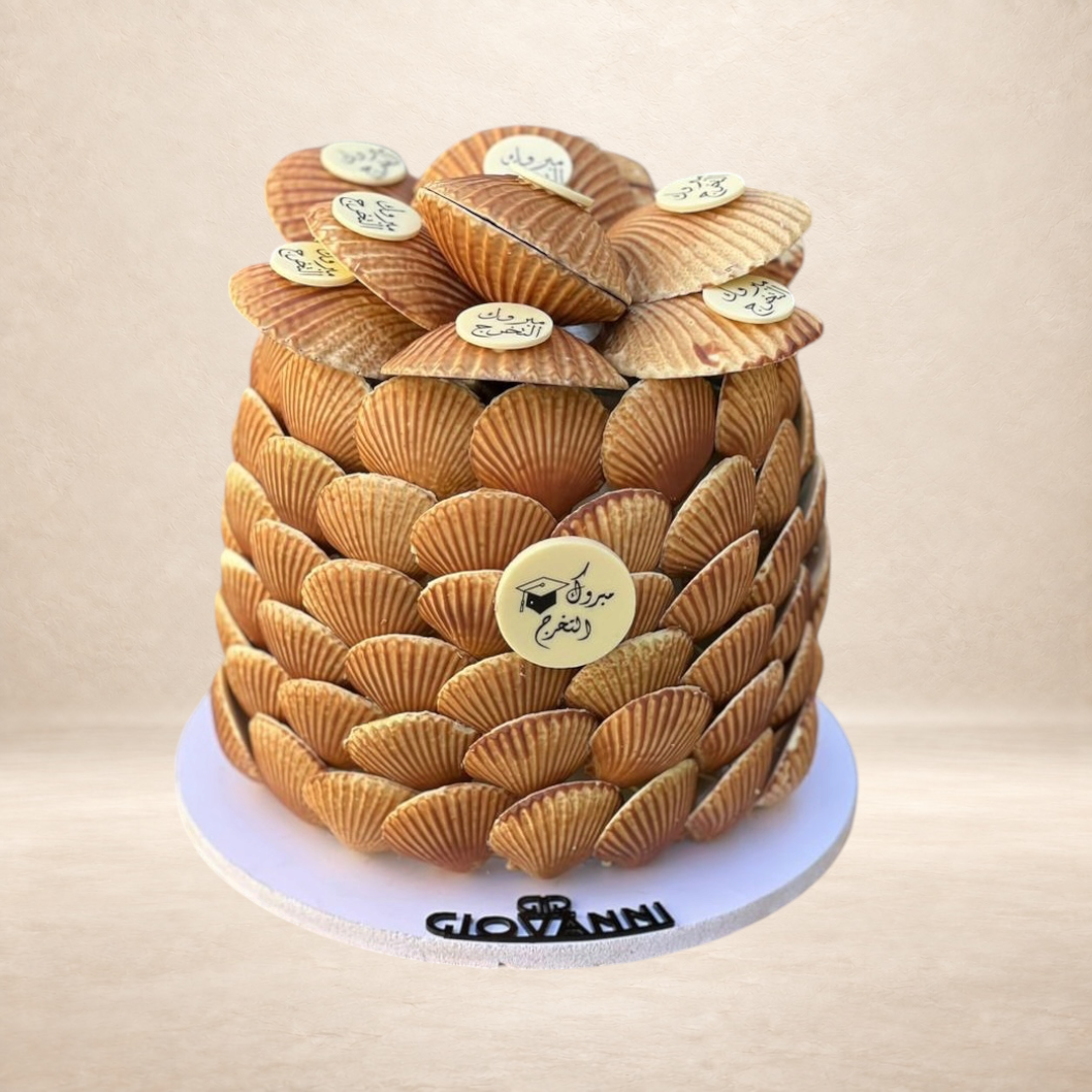 هرم شوكليت صدفة | Seashell Chocolate Pyramid