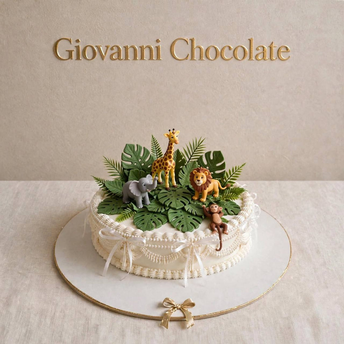 Jungle cake with tropical animals | GC-84
