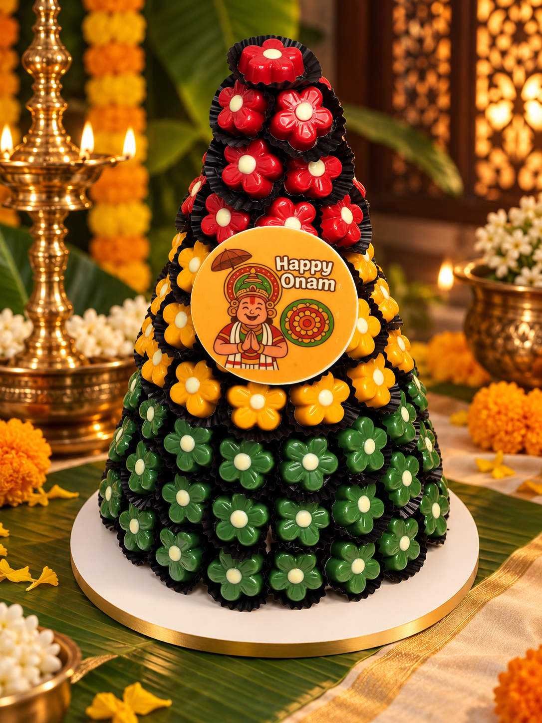 Al Dawali Flower Chocolate Pyramid