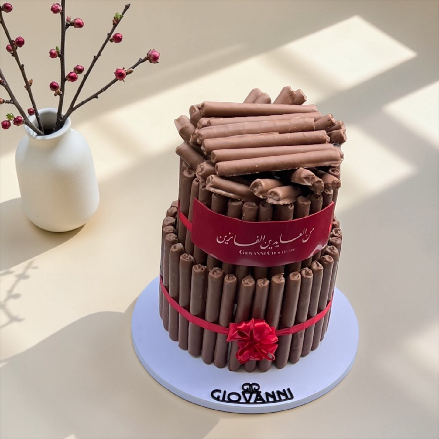 Eid Fine Wafer Chocolate Pyramid – Two Layers | هرم فاين فير بثيم العيد طابقين