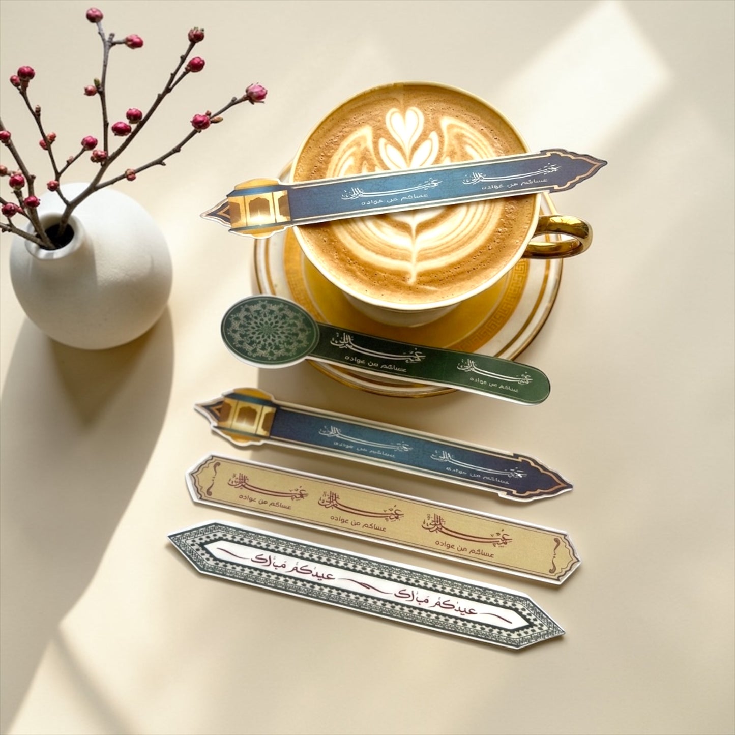 Edible Sugar Paper Strips for Drinks8 Pieces (19 × 2.5 cm) شرايط ورق سكر لتزيين المشروبات قطع (19 × 2.5 سم)