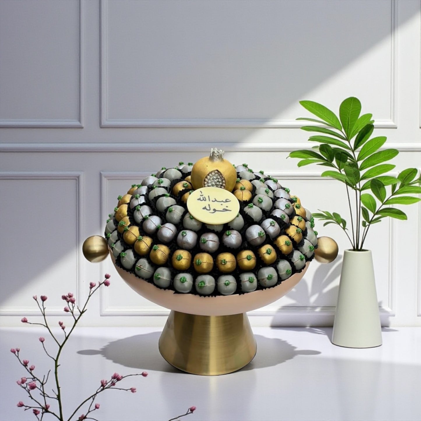 صحن شوكولاتة فاخر بطباعة مخصصة -
Luxury Custom-Printed Chocolate Platter