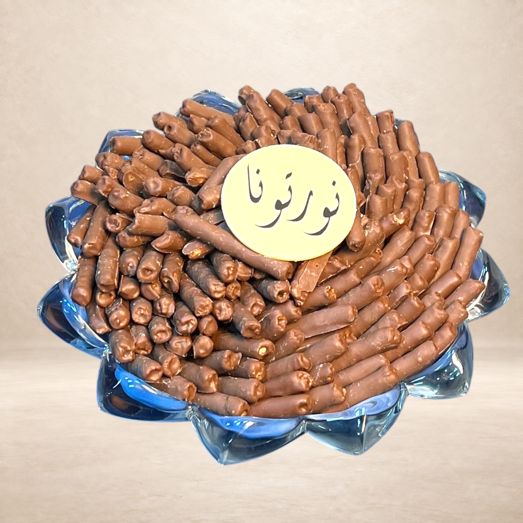 صحن زجاج ميني فاين فير مع قطعة للطباعة | Glass Plate – Mini Fine Fair with Printable Piece