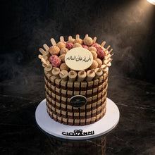 هرم ستيك مع ترافل ومربعات شوكولاتة صغيرة | Stick Pyramid with Truffles & Mini Chocolate Squares