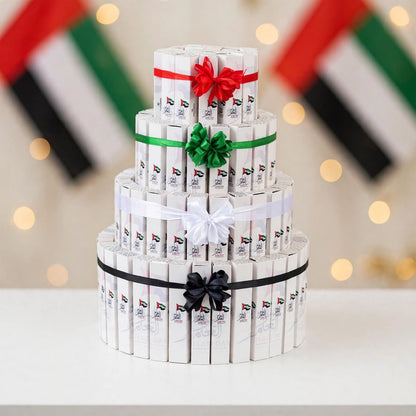 هرم فاين فير أربعة طوابق – 100 قطعة | Four-Tier Fine Fare Pyramid – 100 Pieces