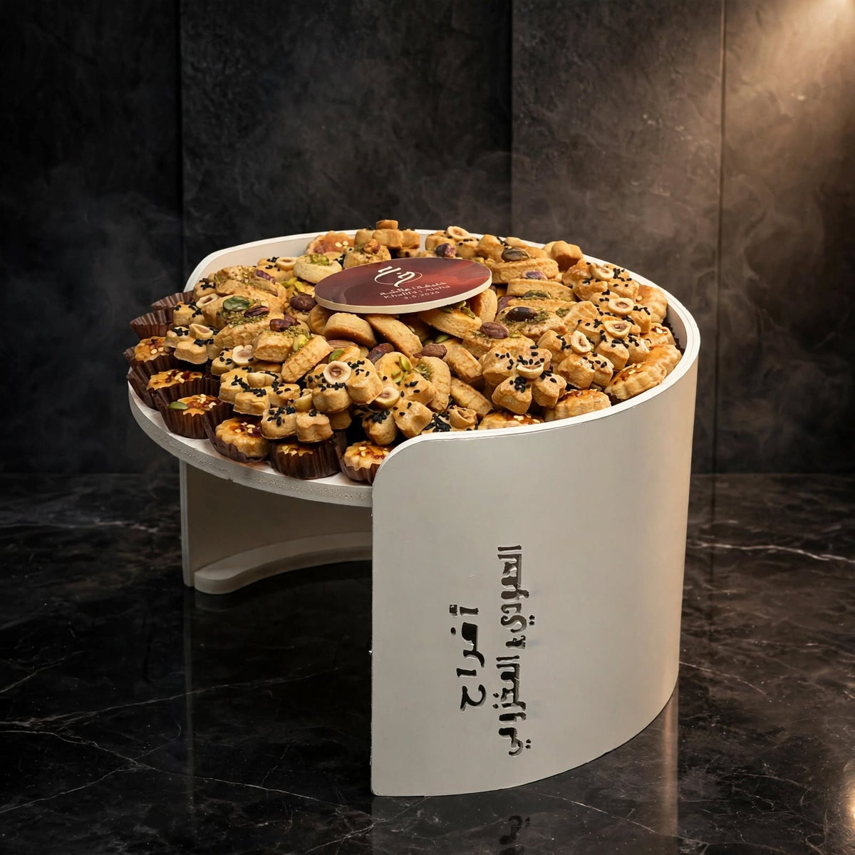 ستاند أكريليك دائري موالح | Round Acrylic Stand – Savories