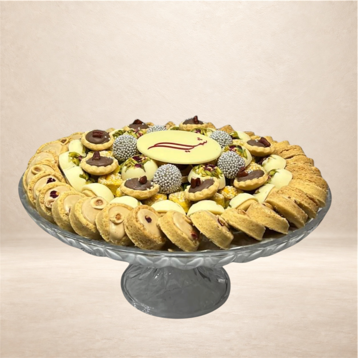 باكيدج أعراس ٥ صحون زجاج | Glass Wedding Package (5 Platters)