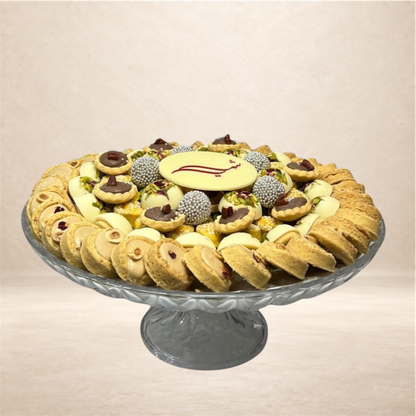 باكيدج أعراس ٥ صحون زجاج | Glass Wedding Package (5 Platters)