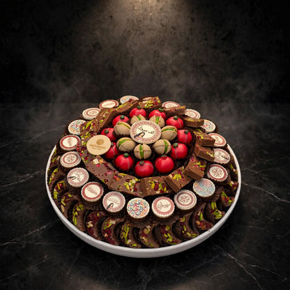 صحن بورسلين شوكولاتة مشكلة مفتوحة | Porcelain Plate – Open Assorted Chocolate