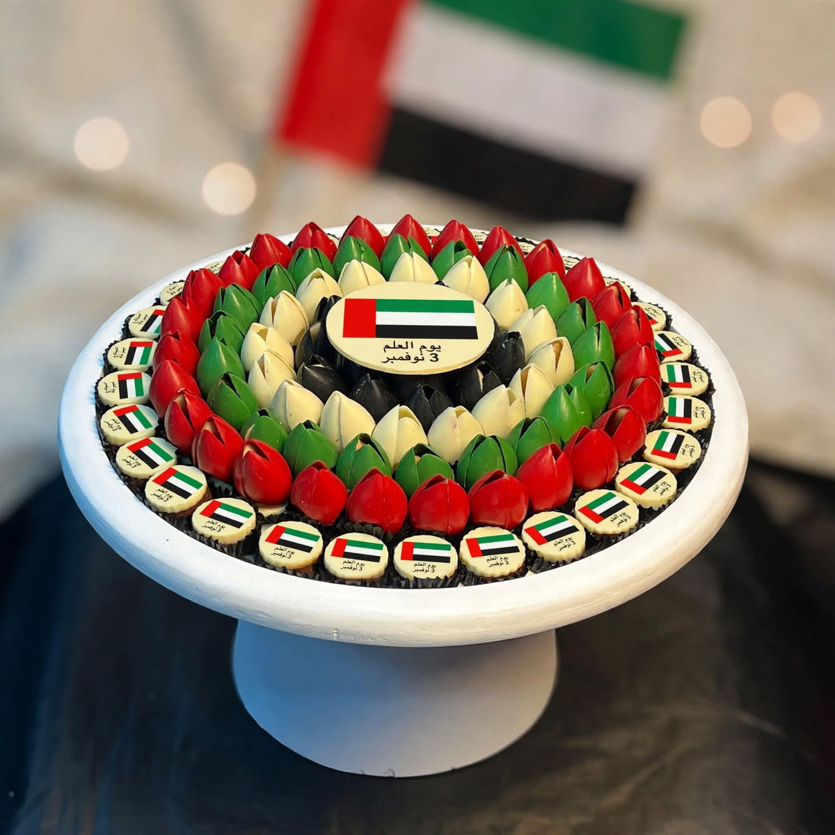 ستاند وردة شوكولاتة مطبوعة | Flower Stand – Printed Chocolate