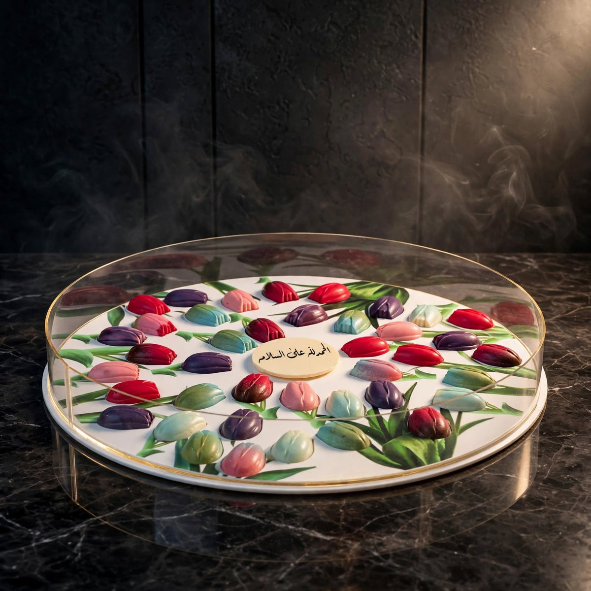 بوكس دائري شوكولاتة لوتس | Round Lotus Chocolate Box