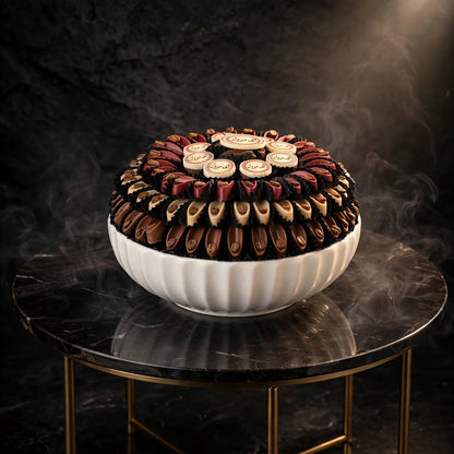 صحن بورسلين شوكولاتة مشكلة | Porcelain Plate – Assorted Chocolate