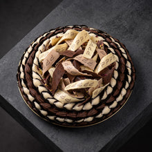 صحن كريستال بشوكولاتة الكاكاو وشرائط قابلة للطباعة | Crystal Cocoa Chocolate Platter with Printable Ribbons