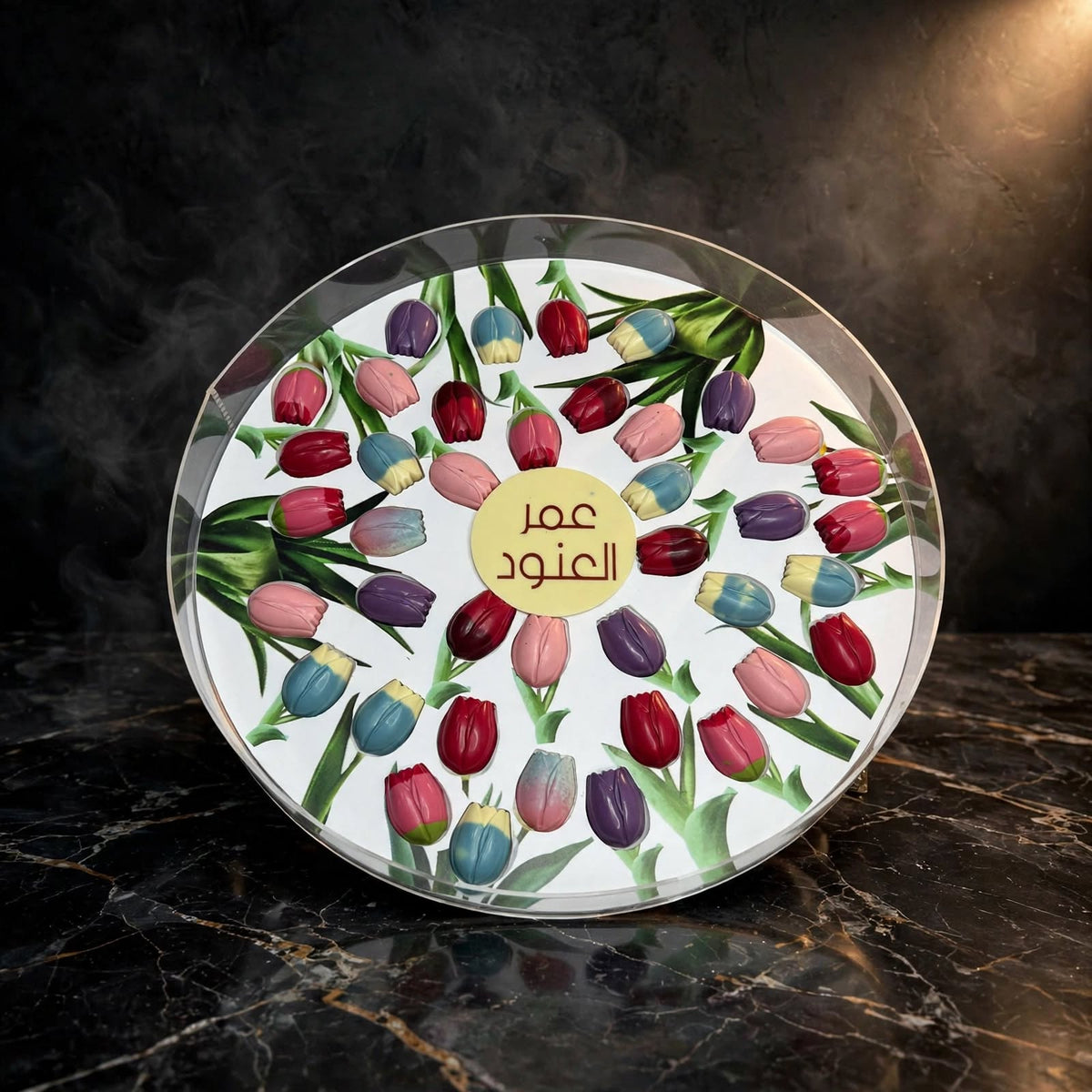 بوكس أكريليك شوكولاتة توليب | Acrylic Box – Tulip Chocolate