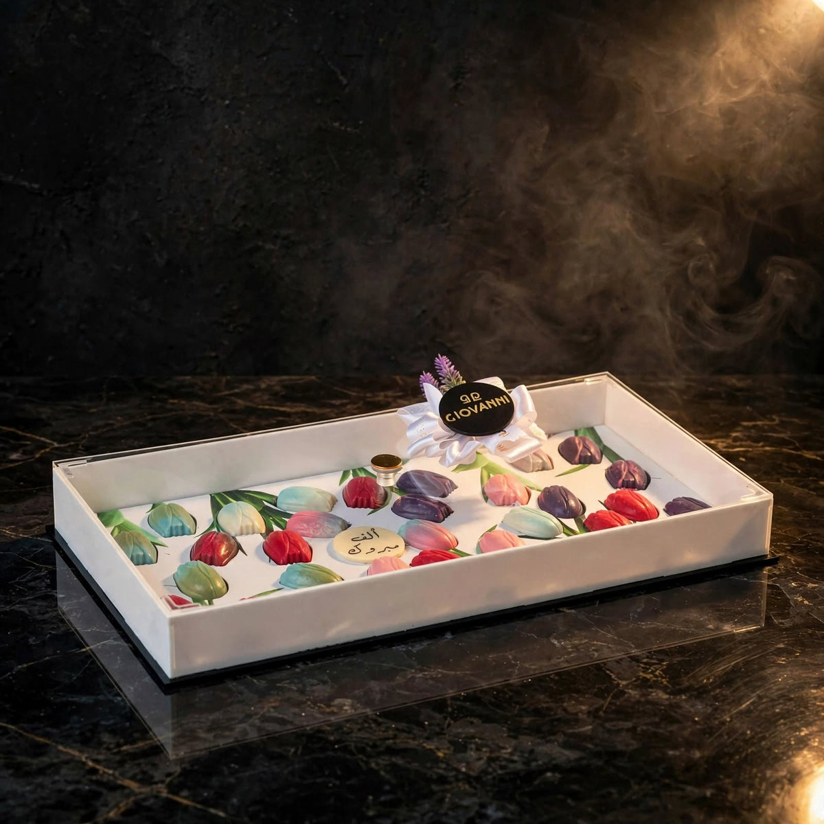 بوكس مستطيل شوكولاتة لوتس | Rectangular Lotus Chocolate Box
