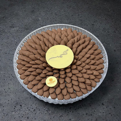 صينية أكريليك بغطاء – شوكليت باللوز | Acrylic Tray with Lid – Almond Chocolate