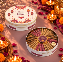 Al Dawali Chocolate-Coated Savory Sticks Metal Box – Hazelnut & Lotus