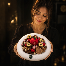Signature Italian Porcelain Platter with Assorted Belgian Chocolate E210