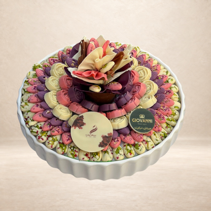 صحن أسورتد شوكليت سيجنيتشر سيراميك | Ceramic Signature Assorted Chocolate Plate