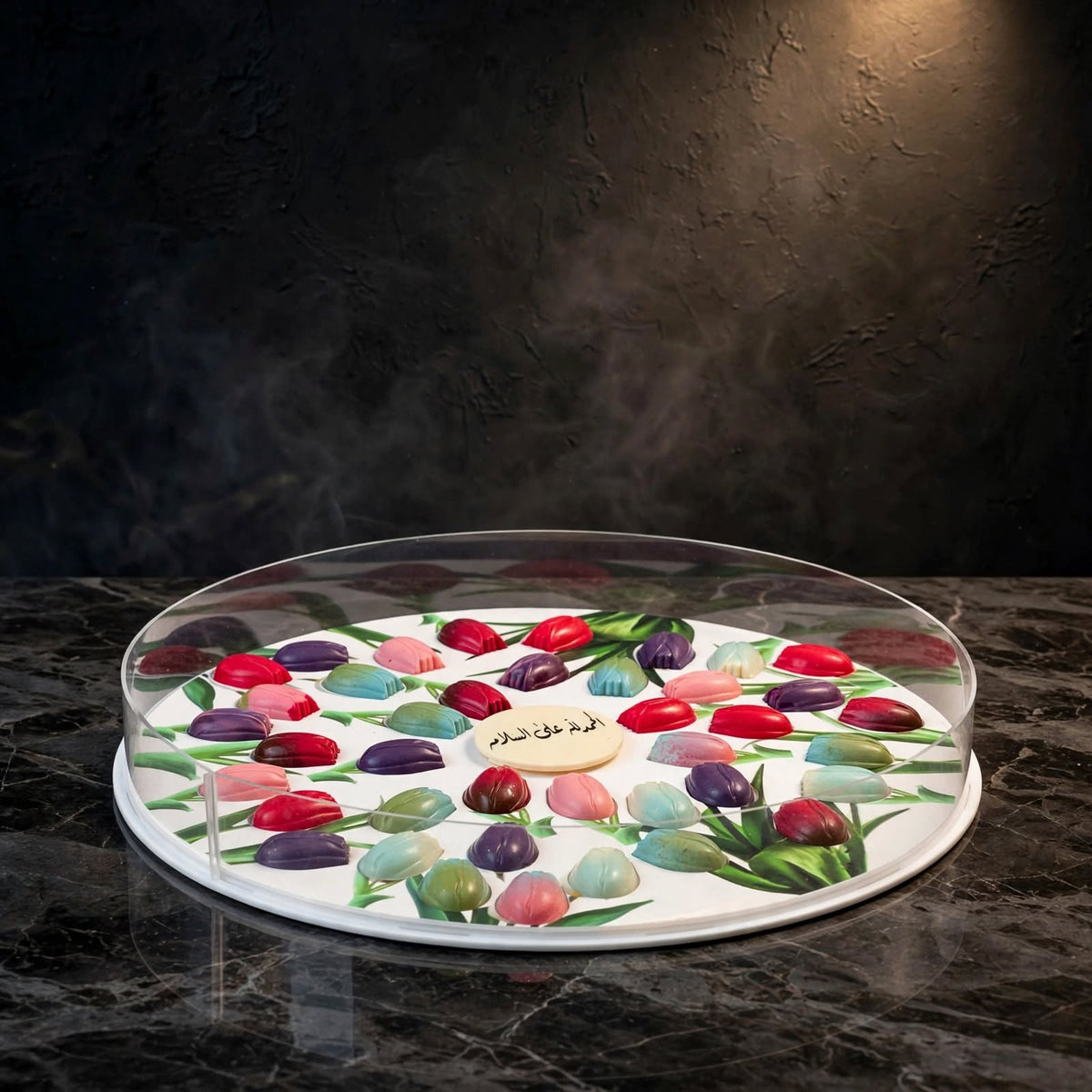بوكس دائري شوكولاتة لوتس | Round Lotus Chocolate Box