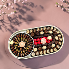 Giovanni Oval Jade Box with Assorted Belgian Chocolate | EO164