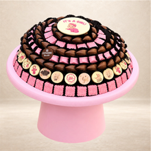 ستاند خشبي شوكليت مشكل بيبي جيرل | Baby Girl Wooden Stand – Assorted Chocolate