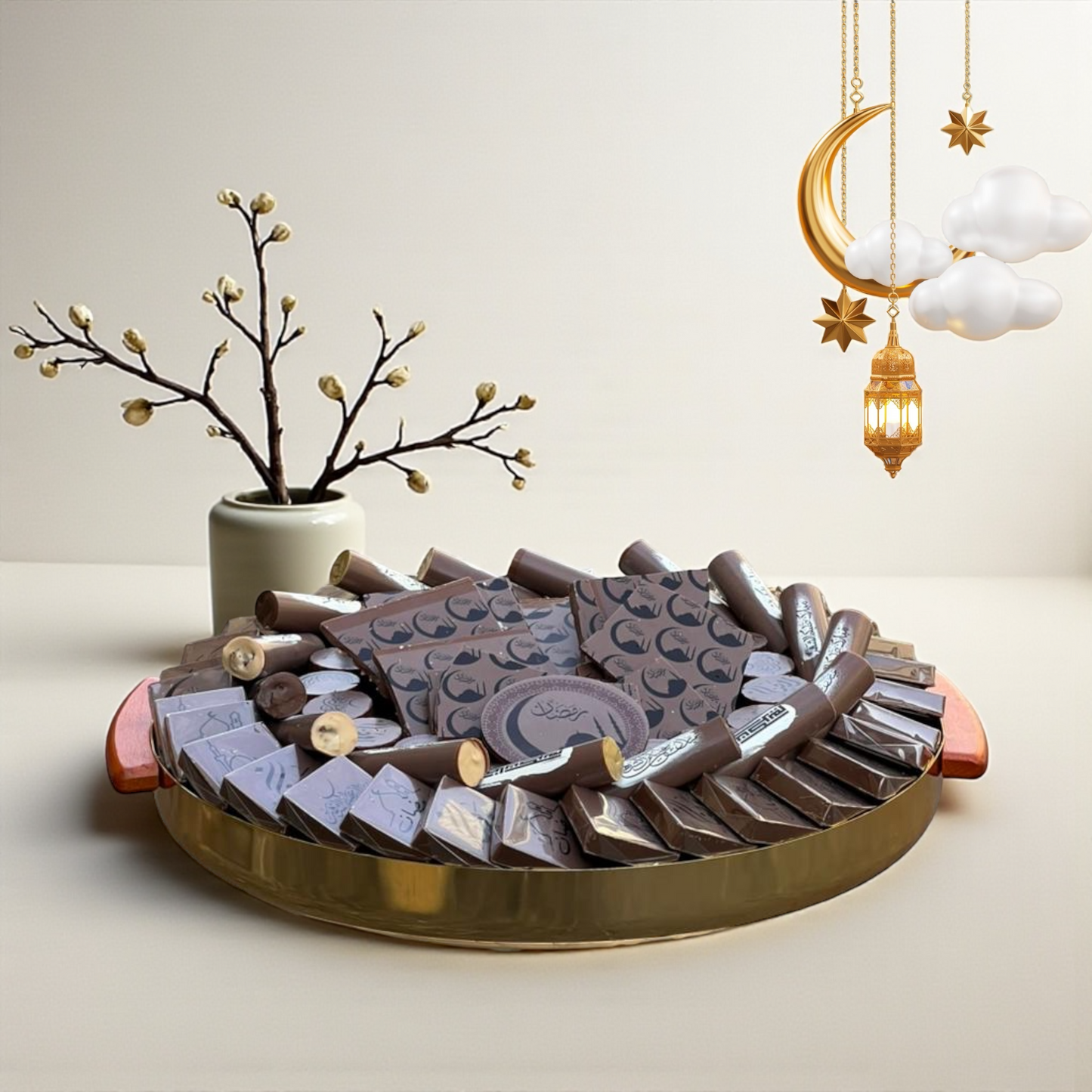 Luxury Ramadan Platter – Gourmet Chocolate Signature Edition  صحن رمضان الفاخر – سيجنتشر جورمية شوكليت