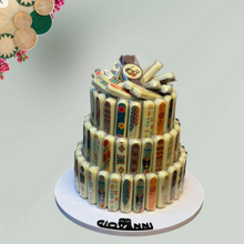 هرم توزيعات شوكليت مطبوع  مغلف نيلون– حق الليلة