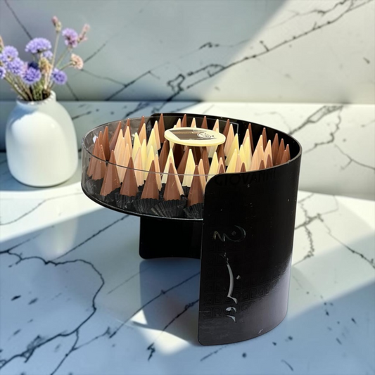 Giovanni Luxury Acrylic Platter with Signature Belgian Chocolate – Hajj Collection