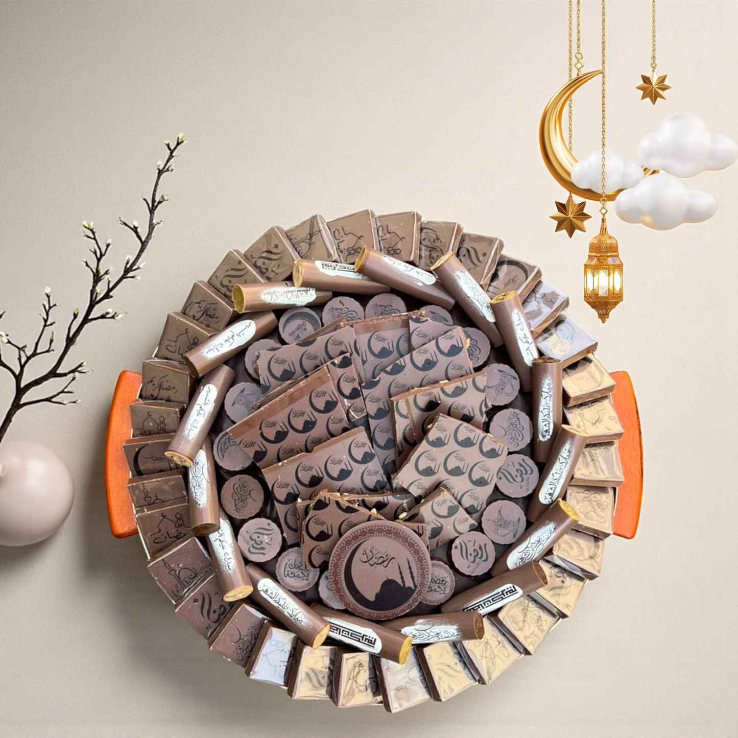 Luxury Ramadan Platter – Gourmet Chocolate Signature Edition  صحن رمضان الفاخر – سيجنتشر جورمية شوكليت