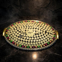 صواني VIP ستانلس ستيل مع شوكولاتة مطبوعة وبيضة شوكولاتة | VIP Stainless Steel Trays – Printed Chocolate & Chocolate Egg