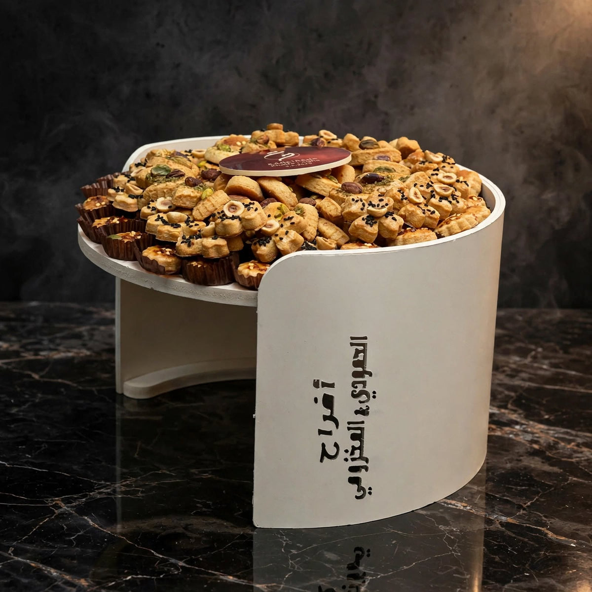 ستاند أكريليك دائري موالح | Round Acrylic Stand – Savories
