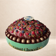 صحن أكريليك مع شوكليت بالفواكه الطازجة | Acrylic Platter with Fresh Fruit Chocolate