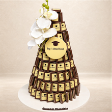 هرم شوكليت مطبوعة مربعة | Square Printed Chocolate Pyramid