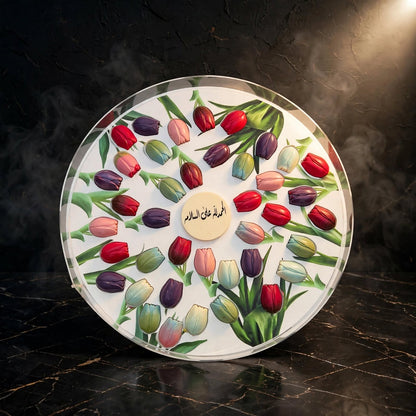 بوكس دائري شوكولاتة لوتس | Round Lotus Chocolate Box