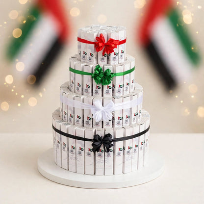 هرم فاين فير أربعة طوابق – 100 قطعة | Four-Tier Fine Fare Pyramid – 100 Pieces