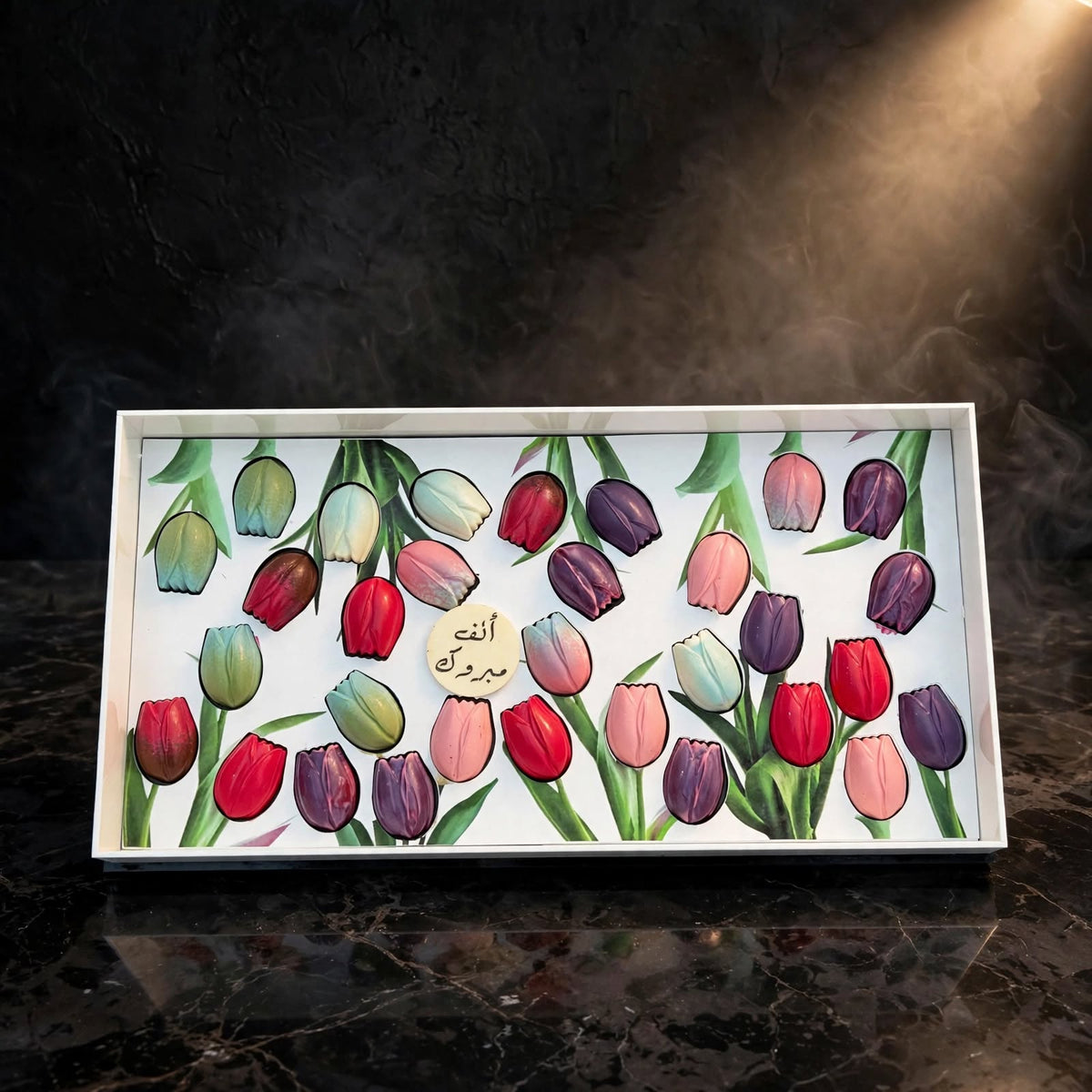 بوكس مستطيل شوكولاتة لوتس | Rectangular Lotus Chocolate Box