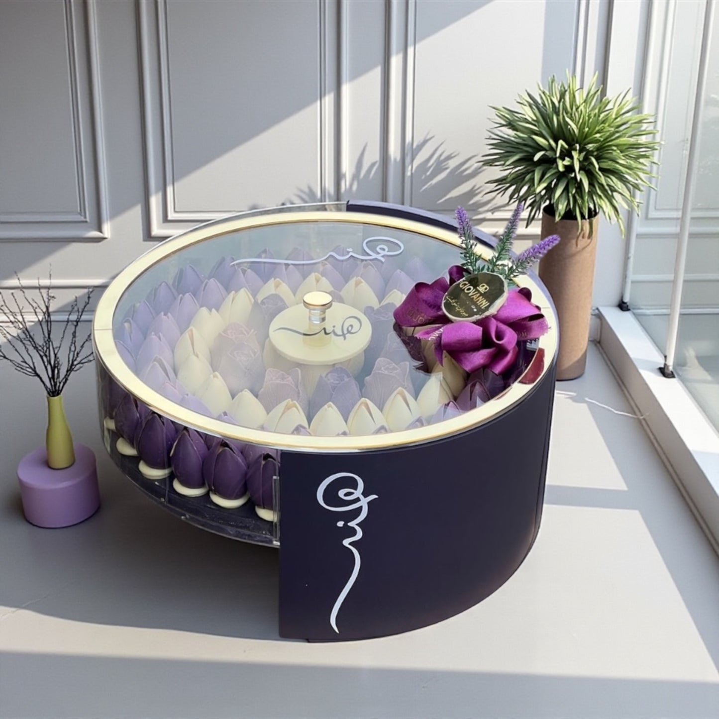 بوكس شوكولاتة أكريليك فاخر بتصميم مخصوص– Giovanni Chocolate Luxury Custom Acrylic Chocolate Box – Giovanni Chocolate