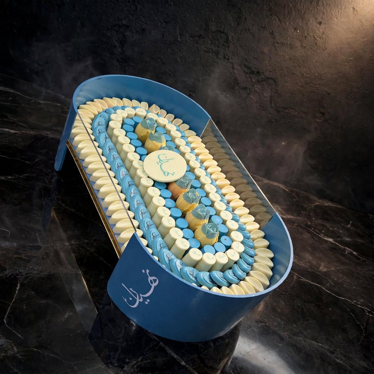 ستاند أوفال بيبي أزرق | Blue Oval Baby Stand
