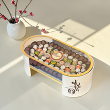 Luxury Oval Acrylic Box – Giovanni Signature Chocolate بوكس اكريليك بيضاوي فاخر مع تشكيلة سيجنتشر من جيوفاني