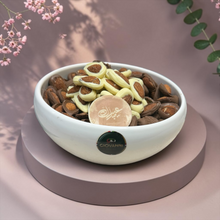 Luxury Porcelain Platter with Belgian Almond Chocolate | E208