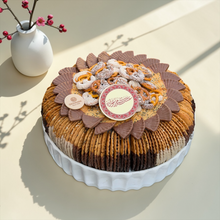 Luxury Porcelain Platter – Cheese Fan Savory Dipped in Chocolate صحن بورسلين فاخر مع موالح مروحة بالجبنة ومغطسة بالشوكليت