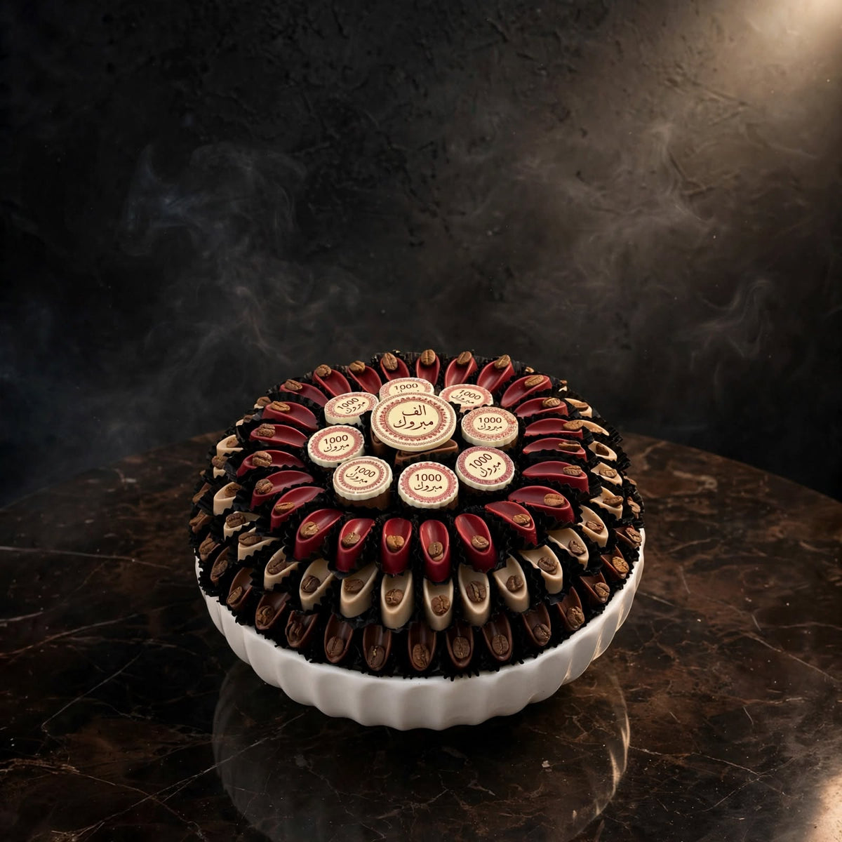 صحن بورسلين شوكولاتة مشكلة | Porcelain Plate – Assorted Chocolate