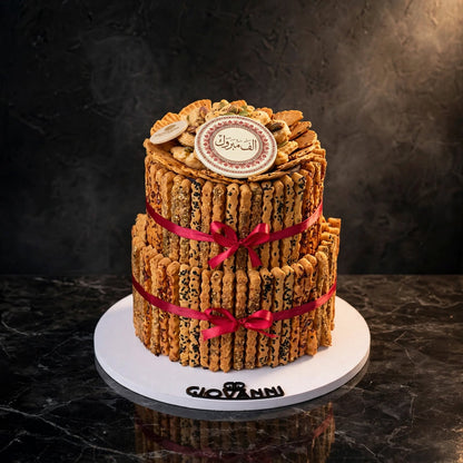هرم ستيك موالح طبقين | Two-Tier Savory Stick Pyramid