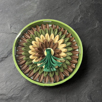 صينية جلد بغطاء أكريليك – شوكليت القهوة | Leather Tray with Acrylic Lid – Coffee Chocolate